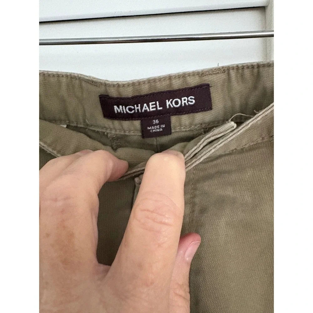 Michael Kors Khaki Pants Straight‎ Leg Chinos Casual Trousers Size 36